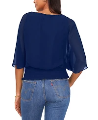 Sam & Jess Women's Smocked-Waist Top
