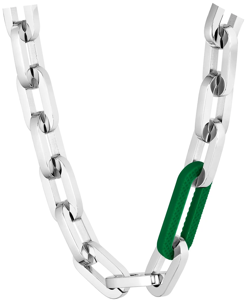 Lacoste Men's Stainless Steel Paperclip Chain Bracelet