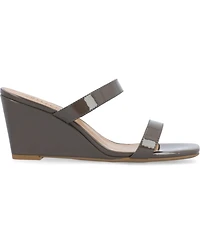 Journee Collection Women's Clover Wedge Sandals