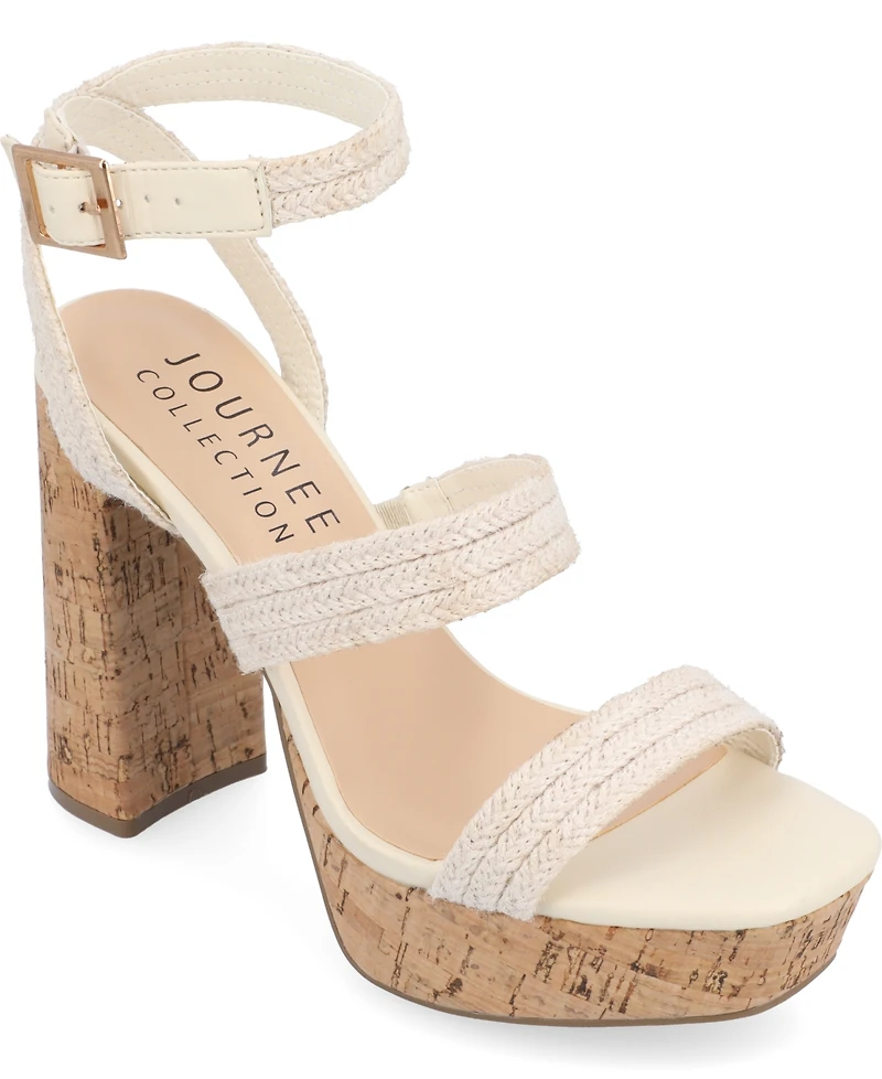 Journee Collection Women's Sienne Platform Sandals