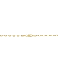 Diamond Halo Cluster Paperclip Link 18" Pendant Necklace (1/10 ct. t.w.) in 10k Gold