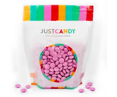 Just Candy Pink M&M's Candy Milk Chocolate, 1 Pound (500 Pieces)
