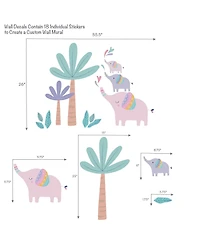 Bedtime Originals Elephant Dreams Colorful Tree Wall Decals / Stickers