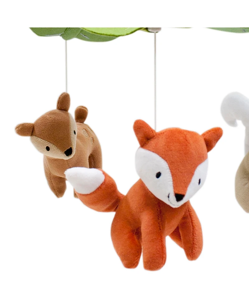 Lambs & Ivy Woodland Tales Multicolor Forest Animals Musical Baby Crib Mobile