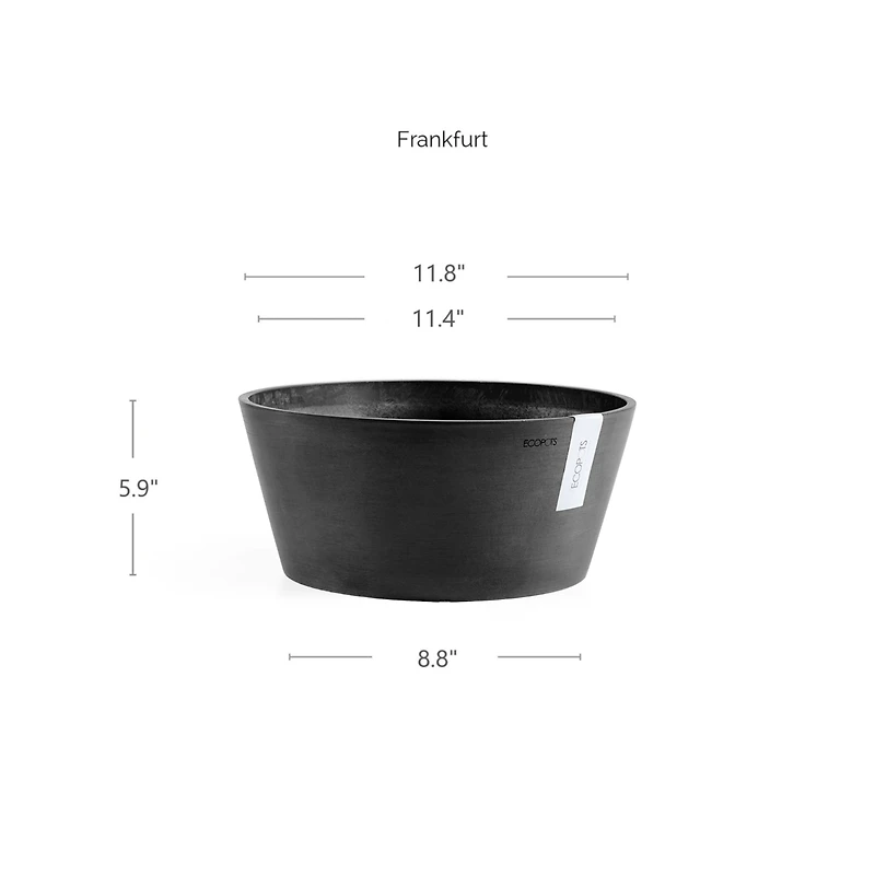 Ecopots Modern Plastic Frankfurt Flower Pot Planter