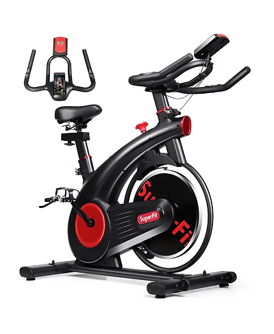 Stationary Exercise Bike Silent Belt Drive Cycling Bike