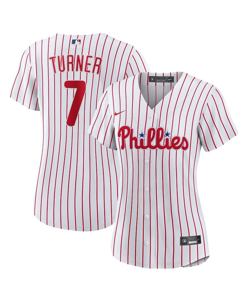 Women's Nike Trea Turner White Philadelphia Phillies Home Replica Player Jersey