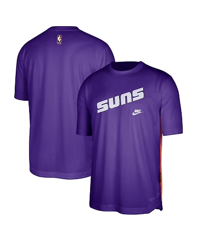 Men's Nike Purple Phoenix Suns Hardwood Classics Pregame Warmup Shooting Performance T-shirt