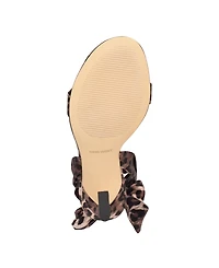 Nine West Women's Kelsie Ankle Wrap Sculpted Heel Sandals