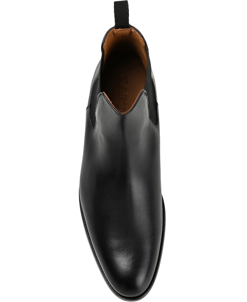 Taft Men's Hiro Leather and Embossed Croc Detailing Chelsea Boots