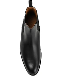 Taft Men's Hiro Leather and Embossed Croc Detailing Chelsea Boots