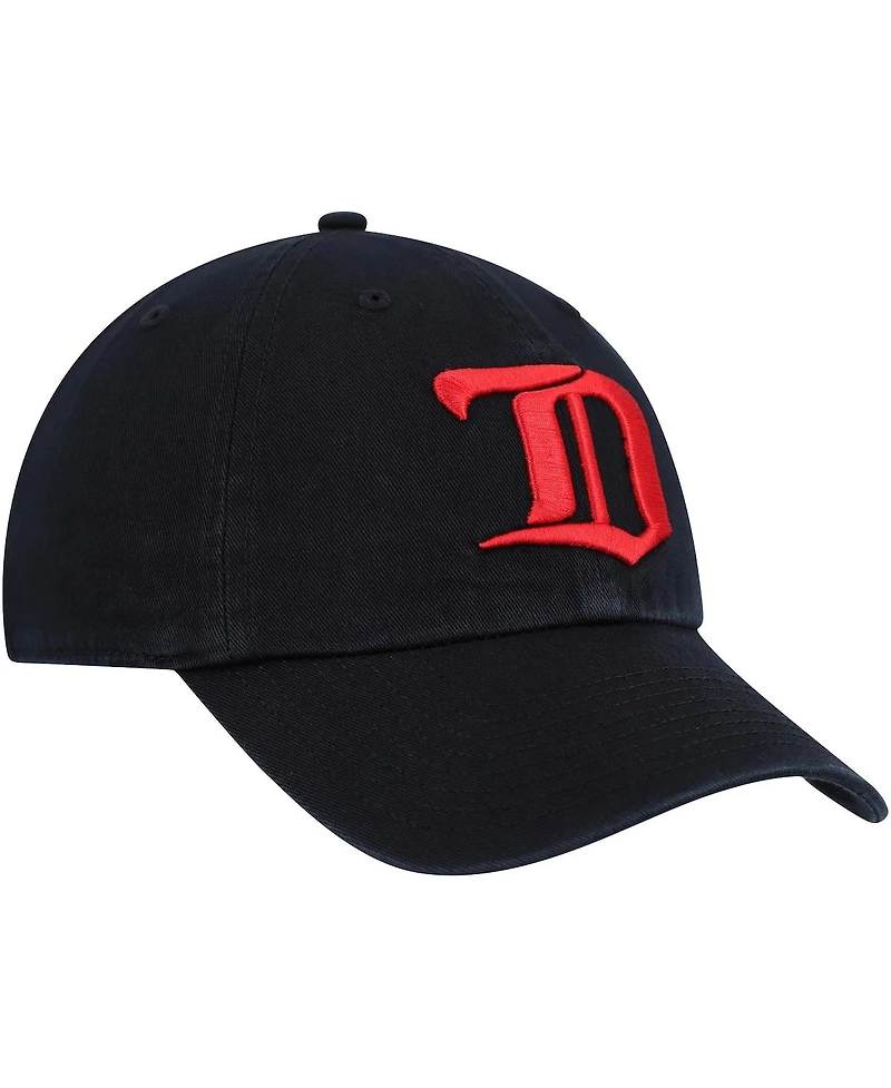 Men's '47 Brand Black Detroit Red Wings Clean Up Adjustable Hat