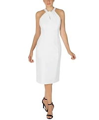 julia jordan Halter-Neck Sleeveless Sheath Dress