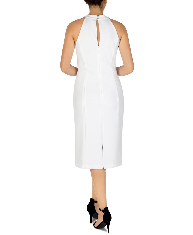 julia jordan Halter-Neck Sleeveless Sheath Dress