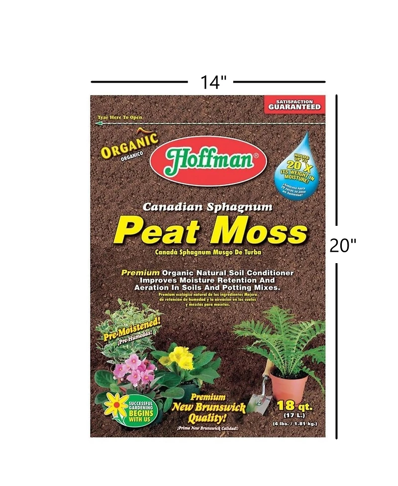 Hoffman A H Inc/Good Earth Canadian Sphagnum Peat Moss - 18qt