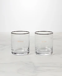 Kate Spade Cheers to Us Double Old Fashioned Glasses Set, 2 Piece
