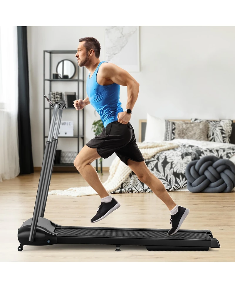 Costway 3HP Folding Treadmill Compact Walking Jogging Machine