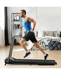 Costway 3HP Folding Treadmill Compact Walking Jogging Machine