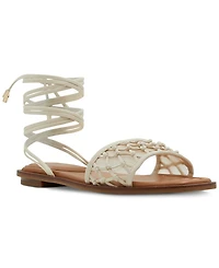 Aldo Women's Seazen Lace-Up Ankle-Tie Flat Sandals