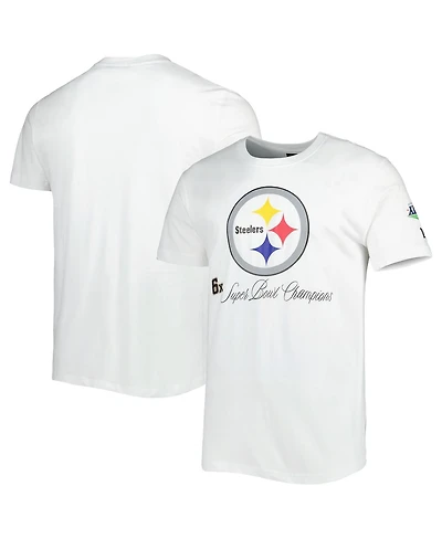 Men's New Era White Pittsburgh Steelers Historic Champs T-shirt