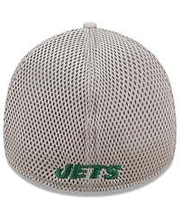 Men's New Era Gray York Jets Team Neo 39Thirty Flex Hat