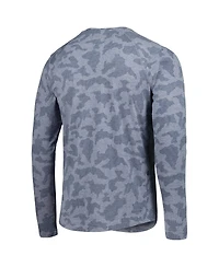 Men's Msx by Michael Strahan Navy Chicago Bears Performance Camo Long Sleeve T-shirt