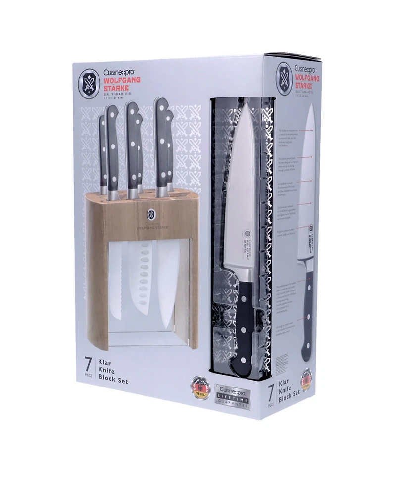 Cuisine::pro Wolfgang Starke Klar Knife Block Set, 7 Piece