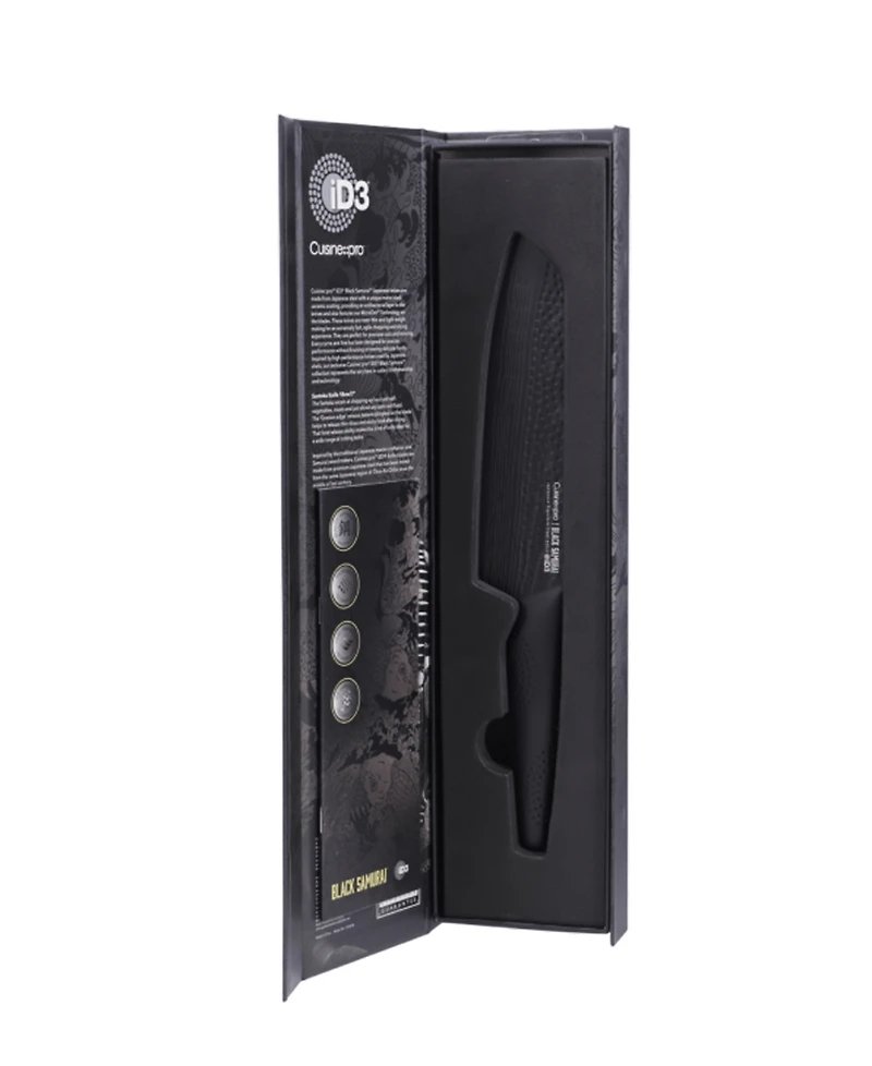 Cuisine::pro Id3 Black Samurai 7" Santoku Knife