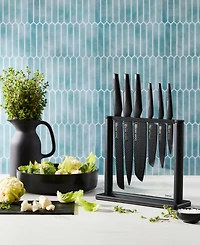 Cuisine::pro Id3 Black Samurai Gozen Knife Block Set, 7 Piece