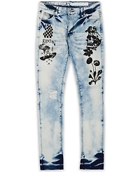 Reason Men's Big and Tall Reach Skinny Denim Jeans