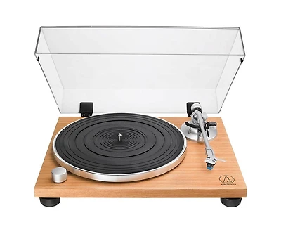 Audio Technica Fully Manual Belt-Drive Turntable- Wood
