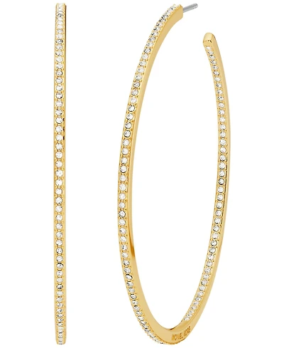 Michael Kors Inside Outside Pave Hoop Earrings