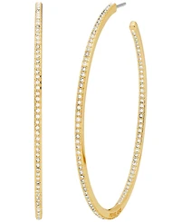 Michael Kors Inside Outside Pave Hoop Earrings
