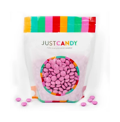 Just Candy Pink M&M's Candy Milk Chocolate, 1 Pound (500 Pieces)