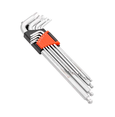 Powerbuilt 9 Piece Zeon Metric Hex Key Wrench Set for Damaged Fasteners