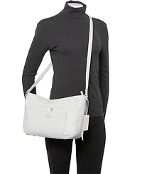 Mancini Women's Pebbled Sophia Crossbody Handbag