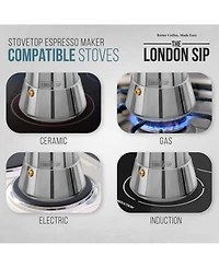 London Sip Stainless Steel Coffee Maker -cup