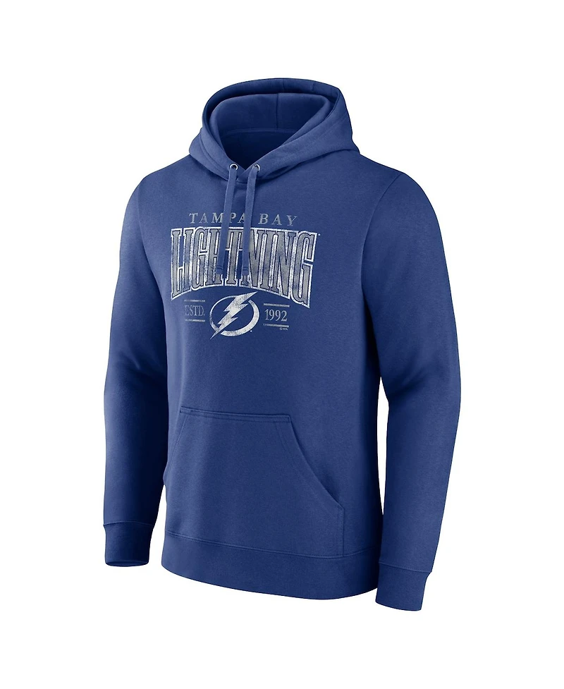 Men's Fanatics Blue Tampa Bay Lightning Dynasty Pullover Hoodie