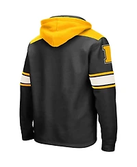 Men's Colosseum Black Iowa Hawkeyes 2.0 Lace-Up Pullover Hoodie