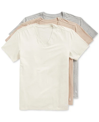 Polo Ralph Lauren Men's 3-Pack Slim-Fit Stretch V-Neck Undershirts