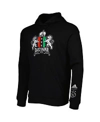 Men's adidas Black Ajax Daily Paper Pullover Hoodie