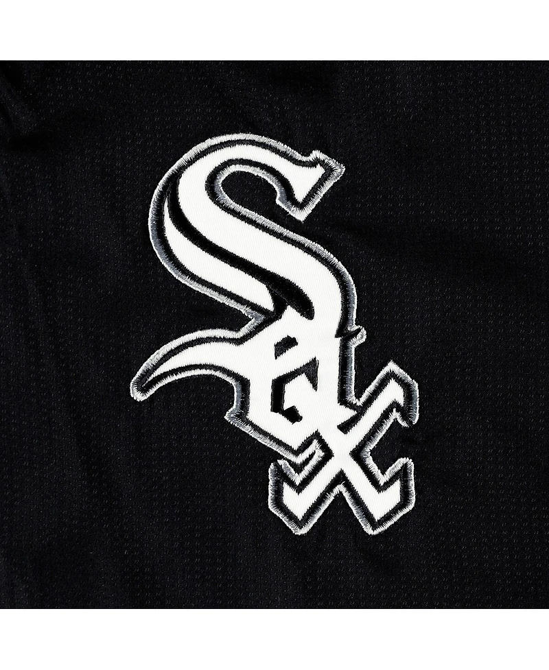 Men's G-iii Sports by Carl Banks Black, Silver Chicago White Sox Fair Catch Half-Zip Hoodie