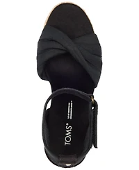 Toms Women's Marisela Twist Platform Espadrille Wedge Sandals