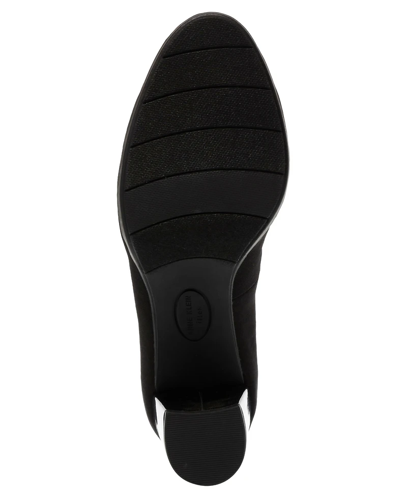 Anne Klein Women's Castana Round Toe Block Heel Pumps