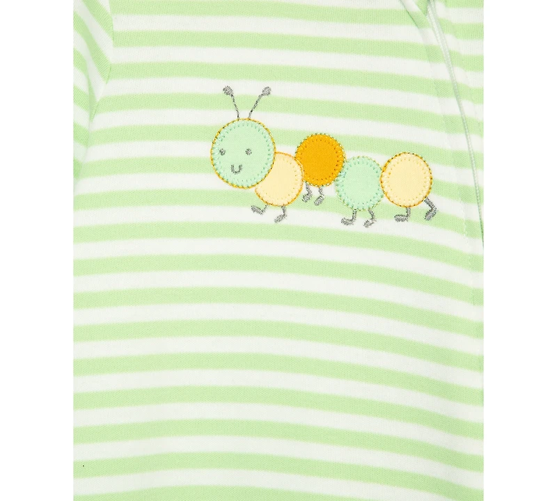 Little Me Baby Boys or Girls Caterpillar Coverall and Hat, 2 Piece Set