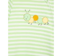 Little Me Baby Boys or Girls Caterpillar Coverall and Hat, 2 Piece Set
