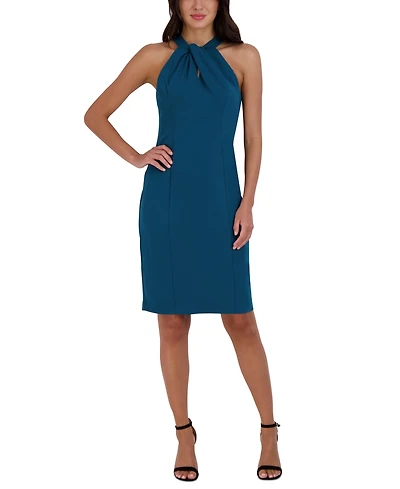 julia jordan Halter-Neck Sleeveless Sheath Dress