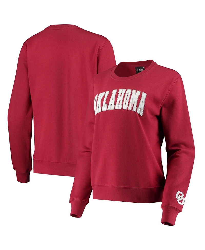 Colosseum Women's Oklahoma Sooners Campanile Pullover Sweatshirt