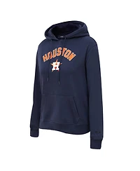 Women's Pro Standard Navy Houston Astros Classic Fleece Pullover Hoodie