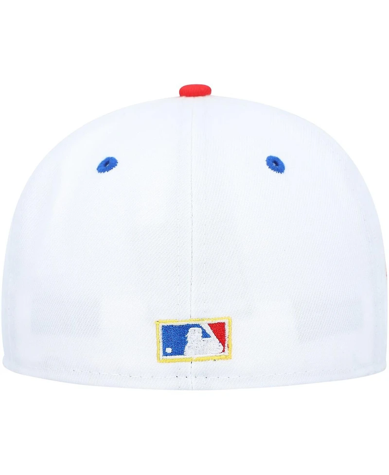 Men's New Era White, Royal Toronto Blue Jays 30th Anniversary Cherry Lolli 59FIFTY Fitted Hat